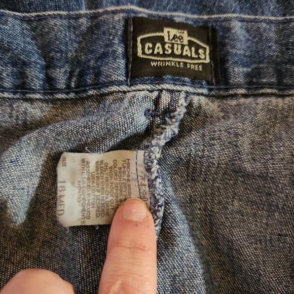 Lee Casual Denim Jeans Women 18 Vintage Plus Size Bareback High Rise Mom Tapered - Picture 9 of 9